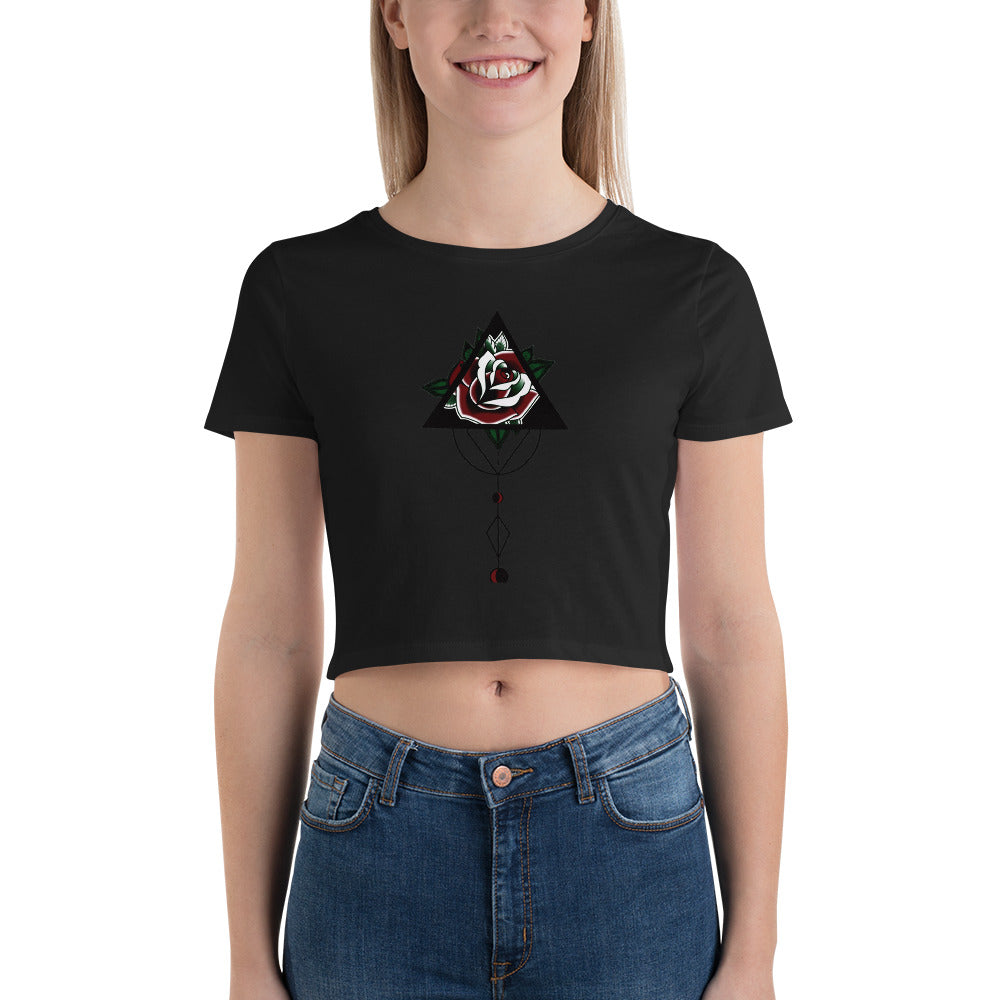 LOVE ROSE Crop Tee