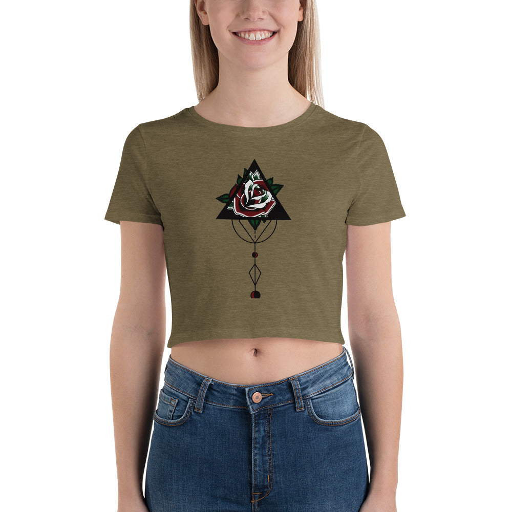 LOVE ROSE Crop Tee