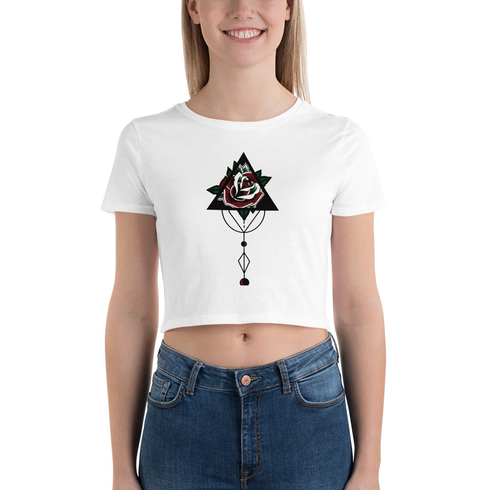 LOVE ROSE Crop Tee